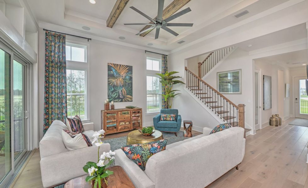 Furnished interior view inside a new home in Seven Pines, Jacksonville (Image 3). Furnished interior view inside a new home in Seven Pines, Jacksonville (Image 3).