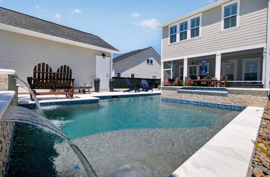 Exterior details and patio area of a home in Carnes Crossroads, Summerville (Image 38).