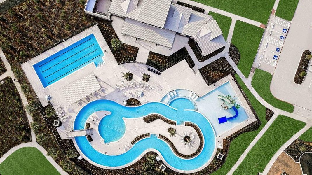 Marvida splash pad and resort-style water amenities.