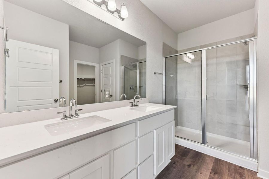 Furnished interior view inside a new home in The Glen at Stallion Run, Buda (Image 8).