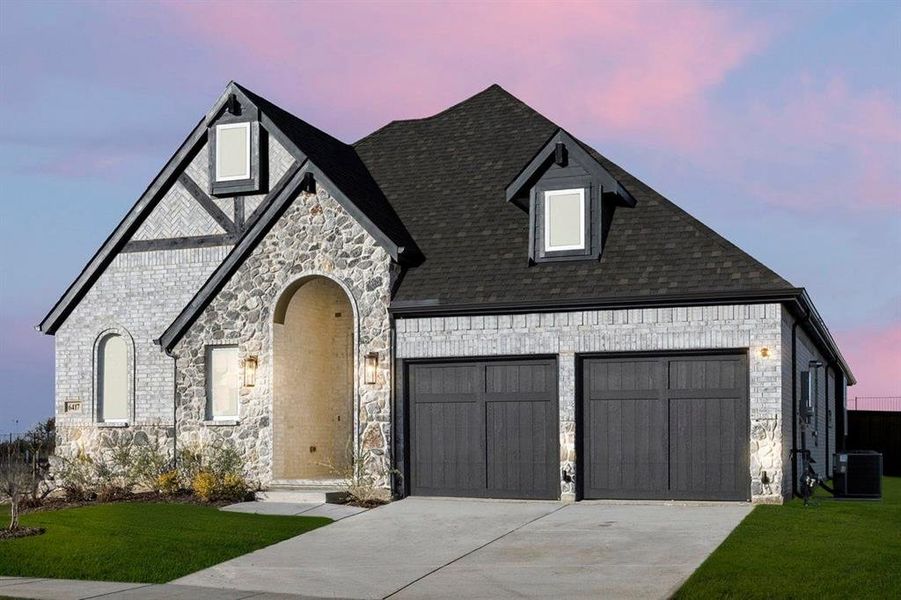 Front exterior of a new home in Edgewood Creek, Celina, TX, highlighting curb appeal (Image 2).