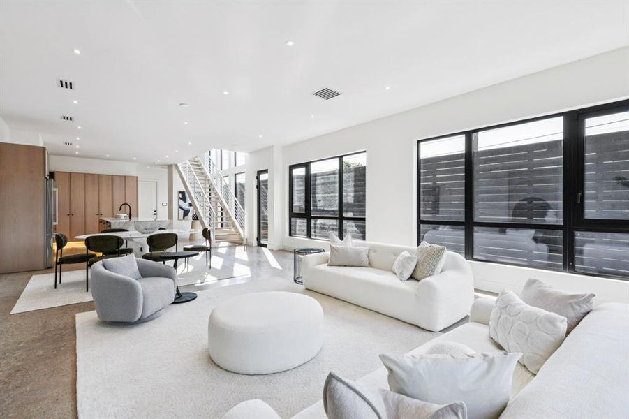 Furnished interior view inside a new home in , Dallas (Image 9). Furnished interior view inside a new home in , Dallas (Image 9).