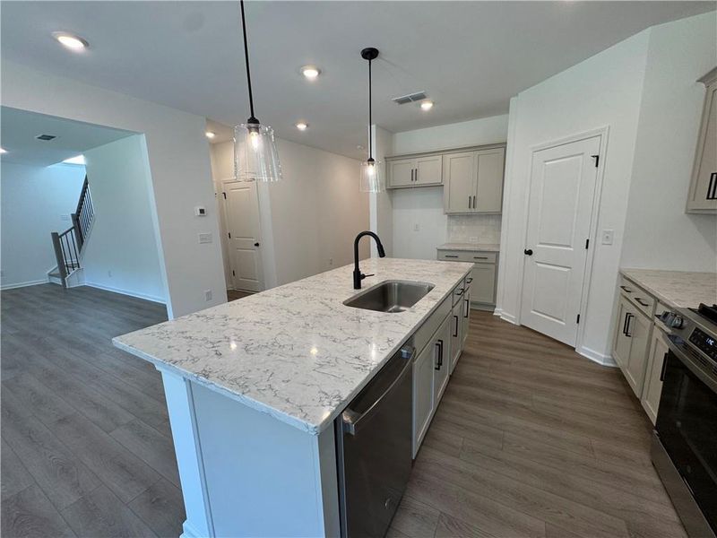 Furnished interior view inside a new home in Creekside, Dawsonville (Image 11).