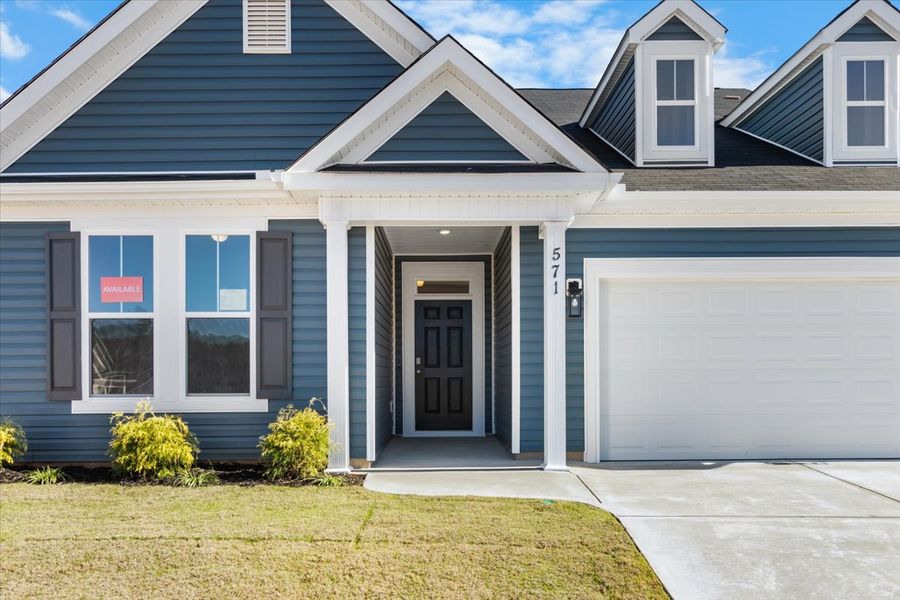 Front exterior of a new home in Windsor, North Augusta, SC, highlighting curb appeal (Image 22).