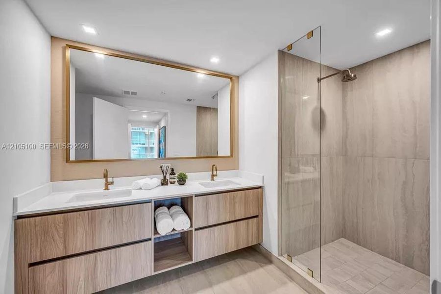 Furnished interior view inside a new home in , Miami (Image 4).
