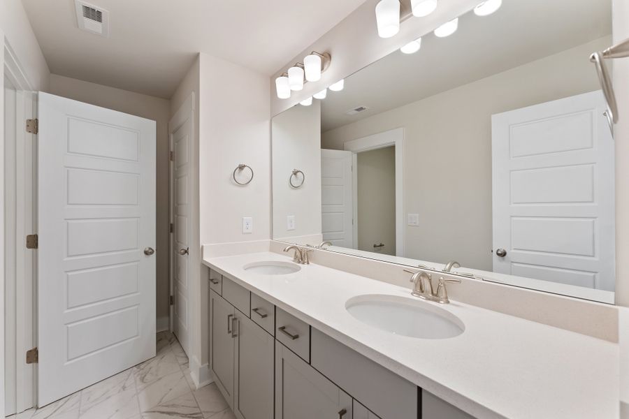 Representative furnished interior of a home built from the MacGregor II by Hunter Quinn Homes in Autumn Mill, Seneca (Image 9). Representative furnished interior of a home built from the MacGregor II by Hunter Quinn Homes in Autumn Mill, Seneca (Image 9).