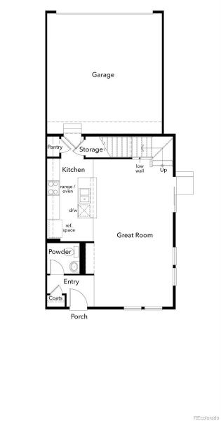 2D floor plan layout of this home in Turnberry, Commerce City, CO (Image 5).