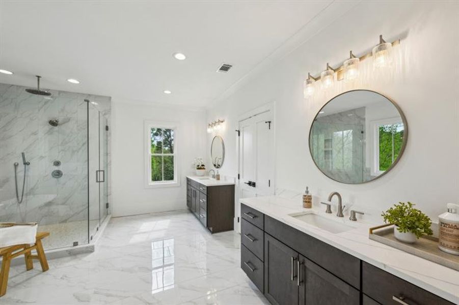 Furnished interior view inside a new home in , Atlanta (Image 8).