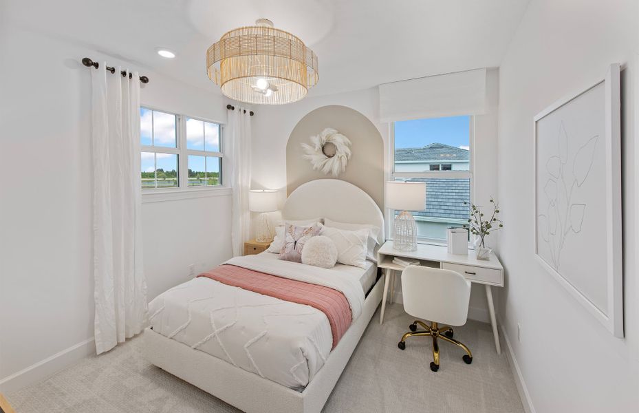 Representative furnished interior of a home built from the Seaport Select by Pulte Homes in Lakeview Estates, Palm Coast (Image 9).