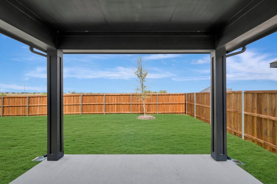 Exterior details and patio area of a home in LaPrelle, Haslet (Image 3). Exterior details and patio area of a home in LaPrelle, Haslet (Image 3).