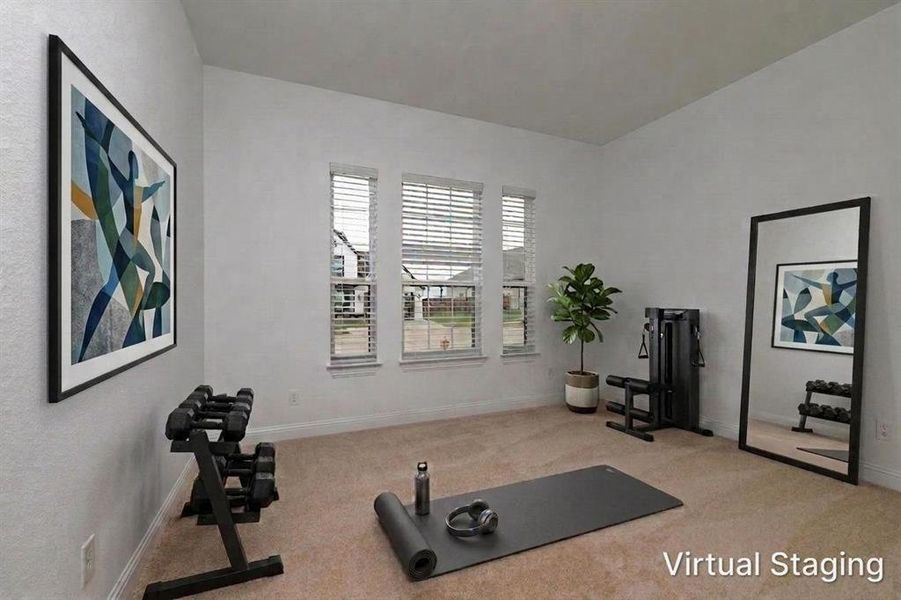 Furnished interior view inside a new home in , Haslet (Image 12).