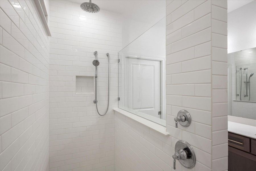 Easy access to turn on shower