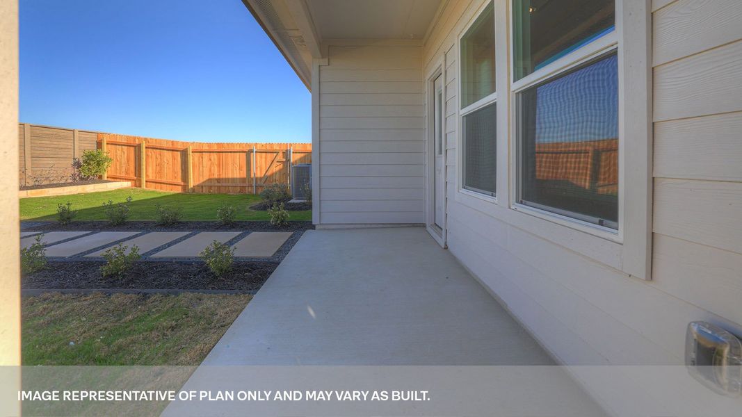 Exterior details and patio area of a home in Whisper South, San Marcos (Image 3). Exterior details and patio area of a home in Whisper South, San Marcos (Image 3).