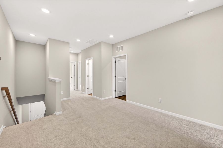 Spacious, unfurnished interior of a new home in Amplitude, Charlotte (Image 23). Spacious, unfurnished interior of a new home in Amplitude, Charlotte (Image 23).