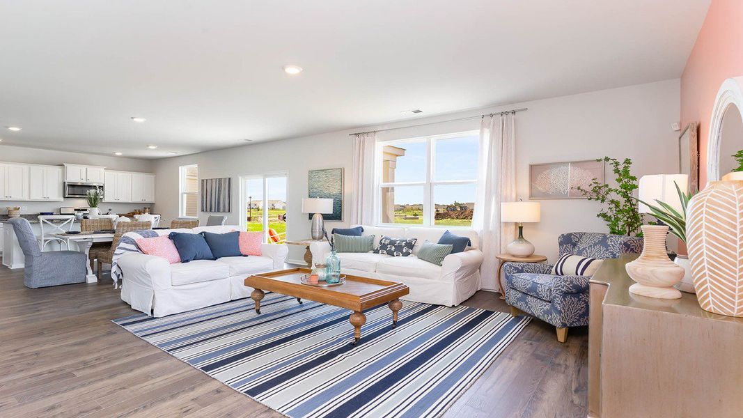 Representative furnished interior of a home built from the GALEN by D.R. Horton in Harper Meadows, Loris (Image 12).