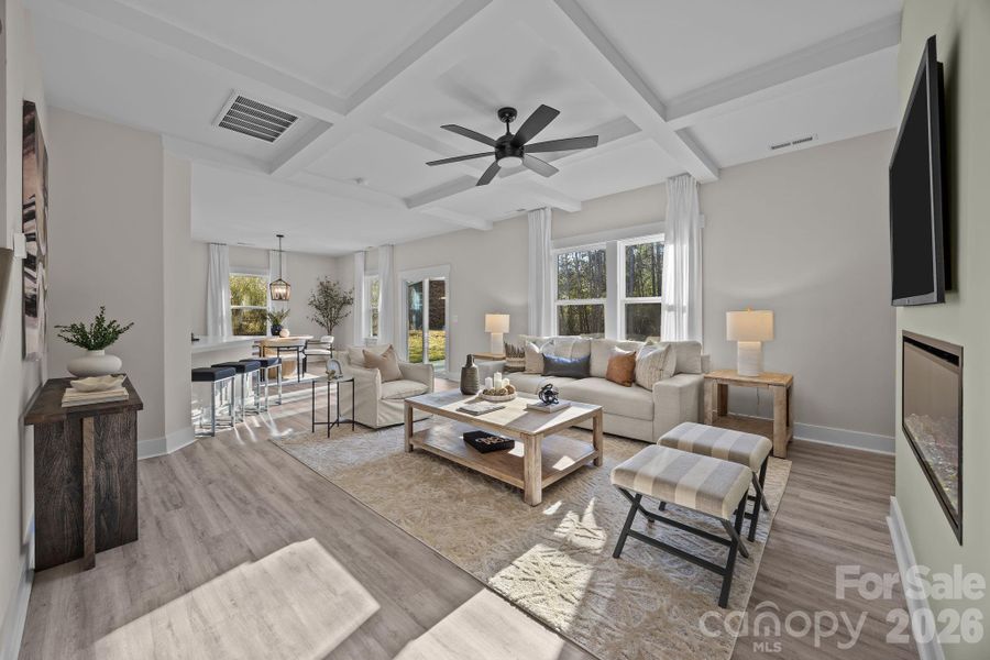 Furnished interior view inside a new home in , Gastonia (Image 30).