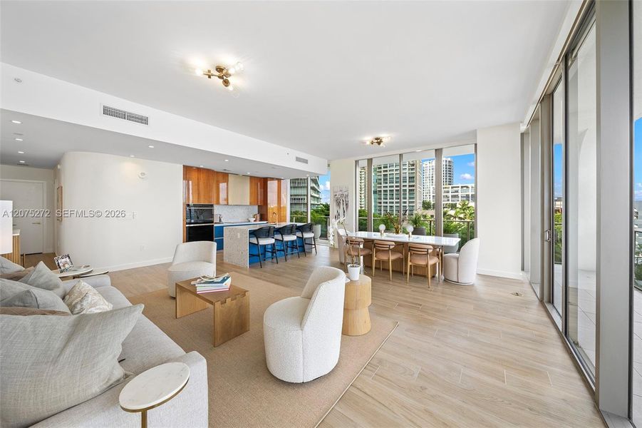 Furnished interior view inside a new home in , Miami (Image 8). Furnished interior view inside a new home in , Miami (Image 8).