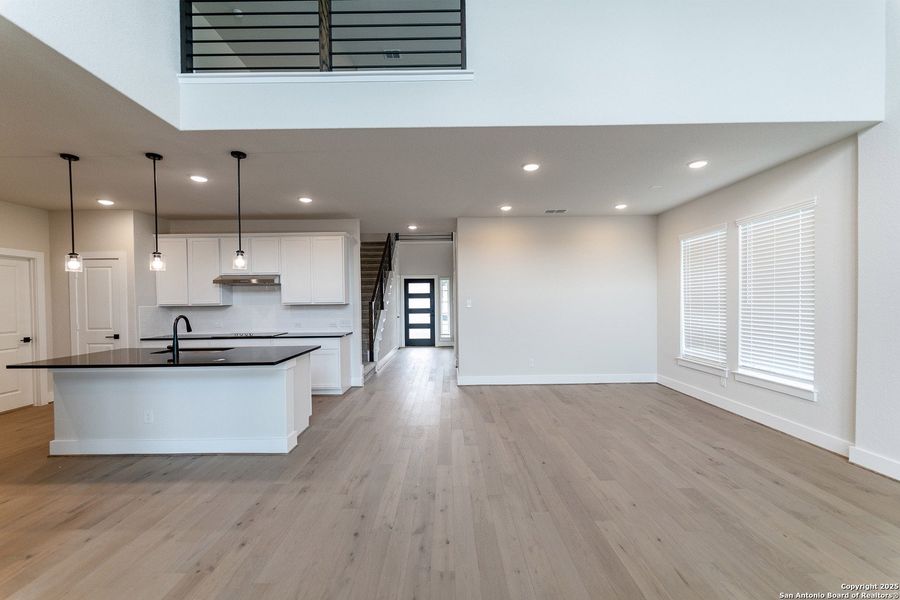 Furnished interior view inside a new home in The Woodlands at Medina Hills, Mico (Image 4).