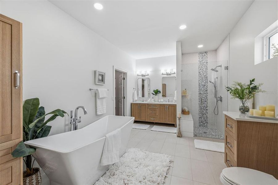 Furnished interior view inside a new home in , St. Petersburg (Image 22).