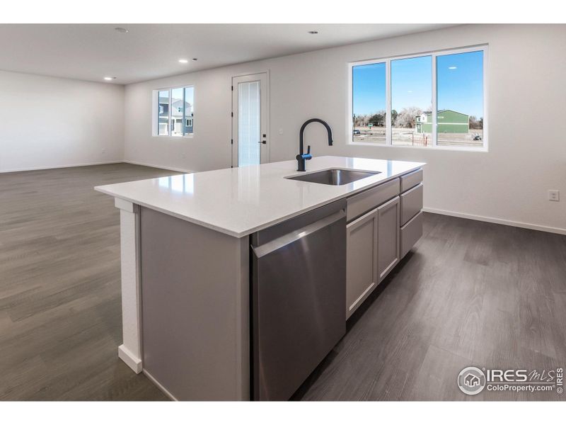 Furnished interior view inside a new home in Bloom Trailblazer Collection - Single Family Homes, Fort Collins (Image 11).