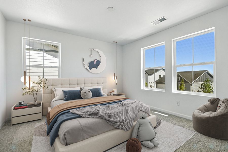 Representative furnished interior of a home built from the Palisade by Taylor Morrison in Trailstone City Collection, Arvada (Image 14).