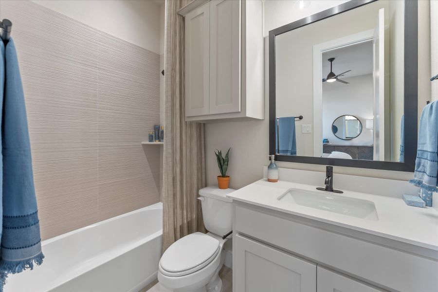 Furnished interior view inside a new home in Estates at Rockhill, Frisco (Image 25).