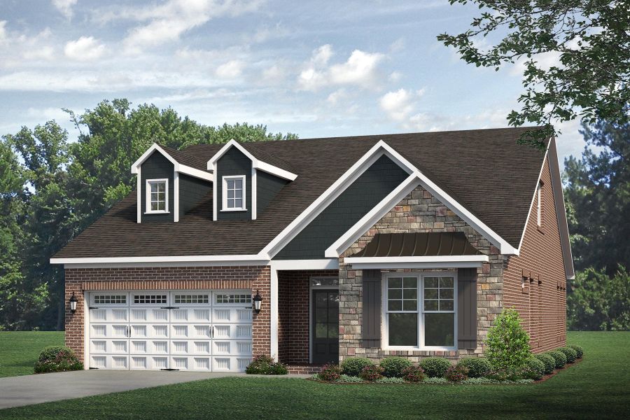 Representative exterior photo of a completed home built from the Cambridge by Keystone Homes NC in Weybridge, Burlington, NC (Image 28).