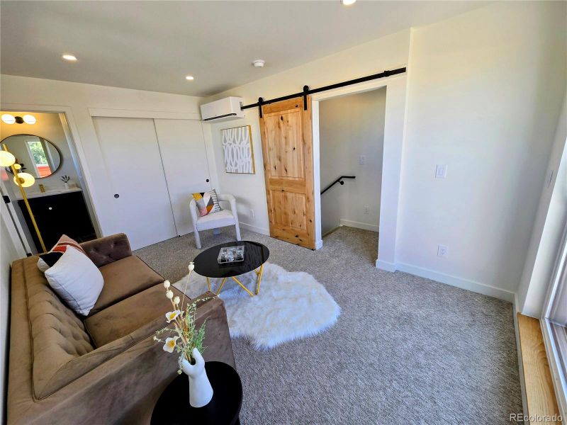 Furnished interior view inside a new home in , Denver (Image 18). Furnished interior view inside a new home in , Denver (Image 18).