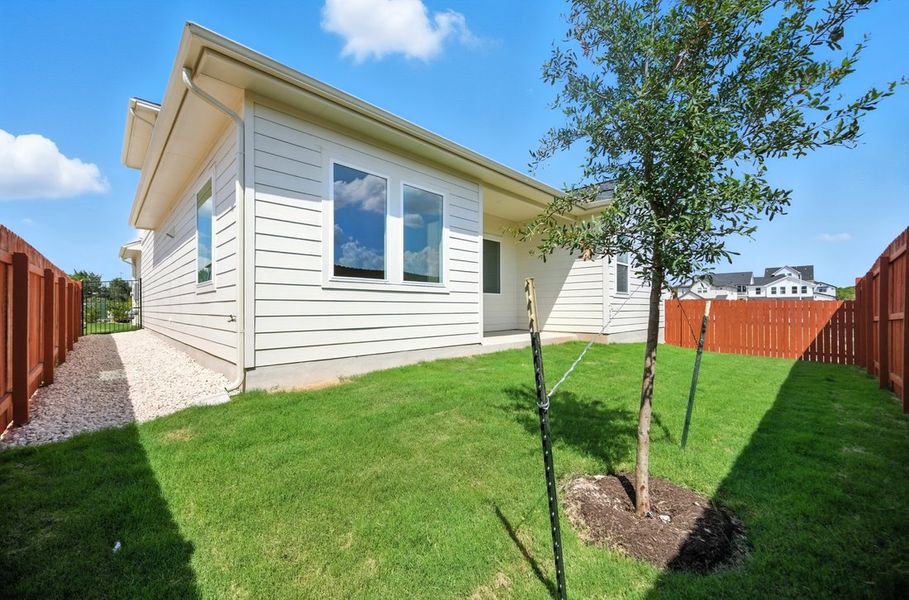Front exterior of a new home in Foxfield, Austin, TX, highlighting curb appeal (Image 15).