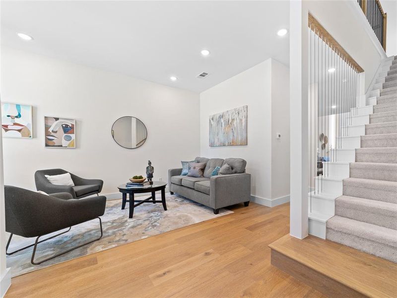 Furnished interior view inside a new home in , Dallas (Image 9).