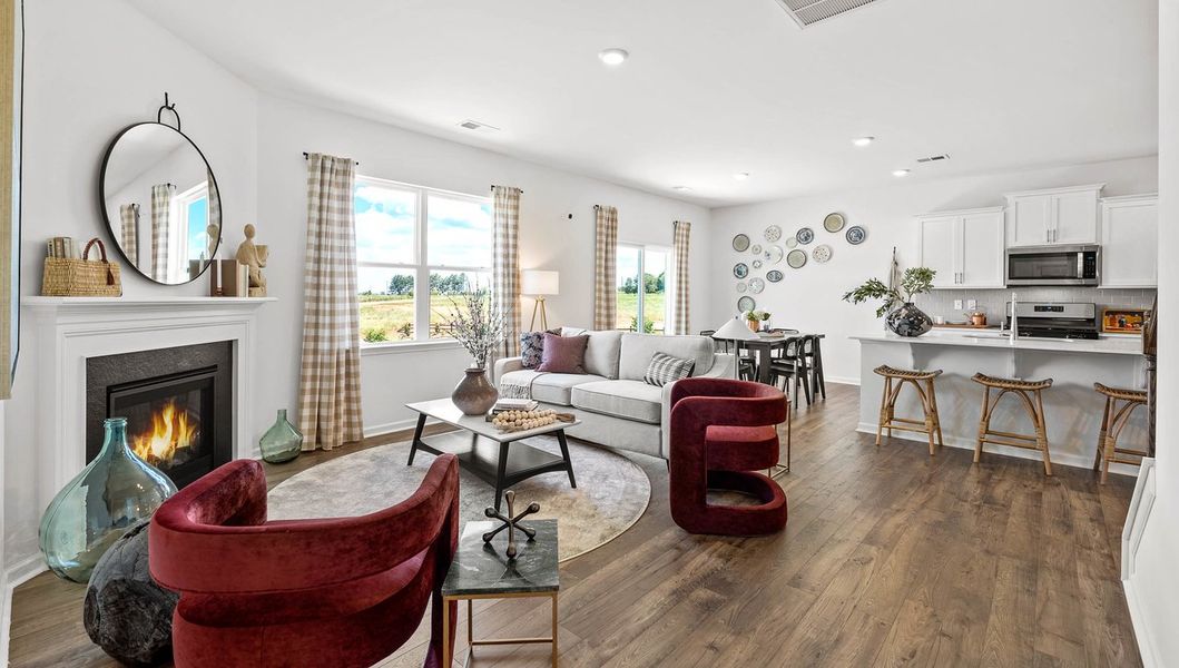 Furnished interior in a model home at Benjamin's Grove in Woodruff (Image 16).