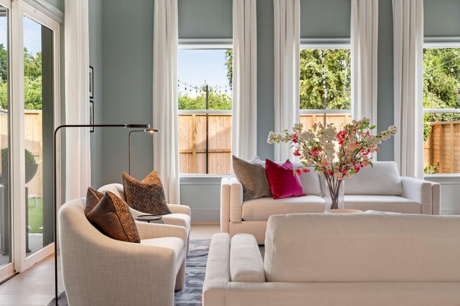 Furnished interior view inside a new home in , Houston (Image 14). Furnished interior view inside a new home in , Houston (Image 14).