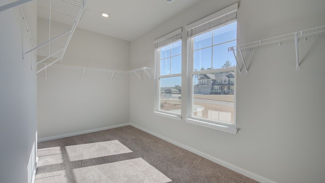 Furnished interior view inside a new home in Riverbend Overlook, Fayetteville (Image 26). Furnished interior view inside a new home in Riverbend Overlook, Fayetteville (Image 26).