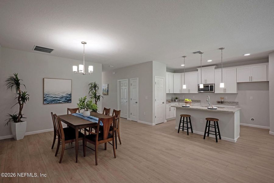 Furnished interior view inside a new home in , Jacksonville (Image 8).