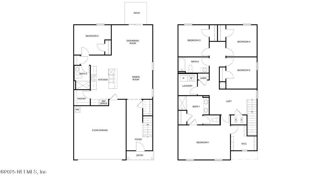 2D floor plan layout of this home in The Arbors, Jacksonville, FL (Image 3). 2D floor plan layout of this home in The Arbors, Jacksonville, FL (Image 3).