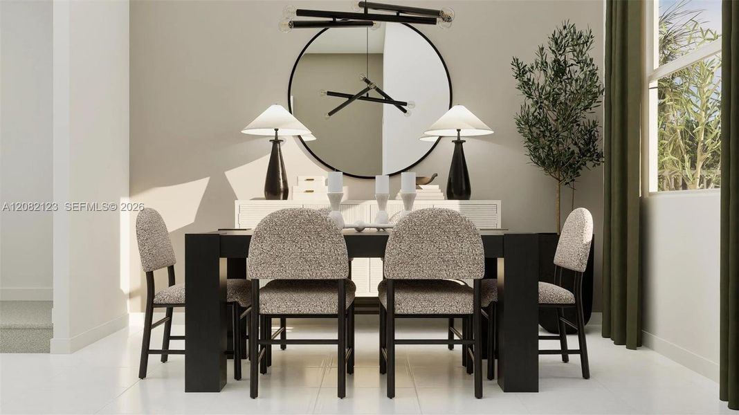 Furnished interior view inside a new home in Emerald Palms, Miami (Image 6).