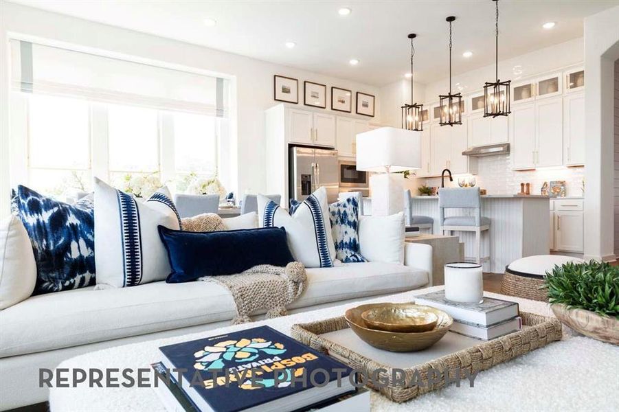 Furnished interior view inside a new home in Tavolo Park, Fort Worth (Image 17).