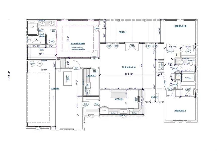 2D floor plan layout of this home in Monarch Manor, Poolville, TX (Image 3). 2D floor plan layout of this home in Monarch Manor, Poolville, TX (Image 3).