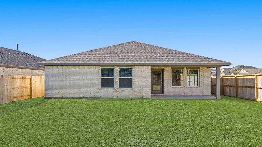 Exterior details and patio area of a home in Cypress Green, Hockley (Image 18).