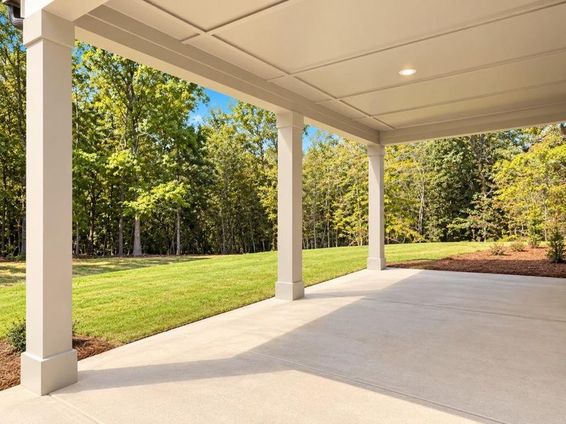 Exterior details and patio area of a home in , Commerce (Image 1). Exterior details and patio area of a home in , Commerce (Image 1).
