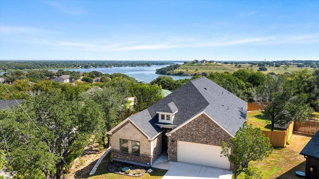 View from above of property featuring a large body of water View from above of property featuring a large body of water