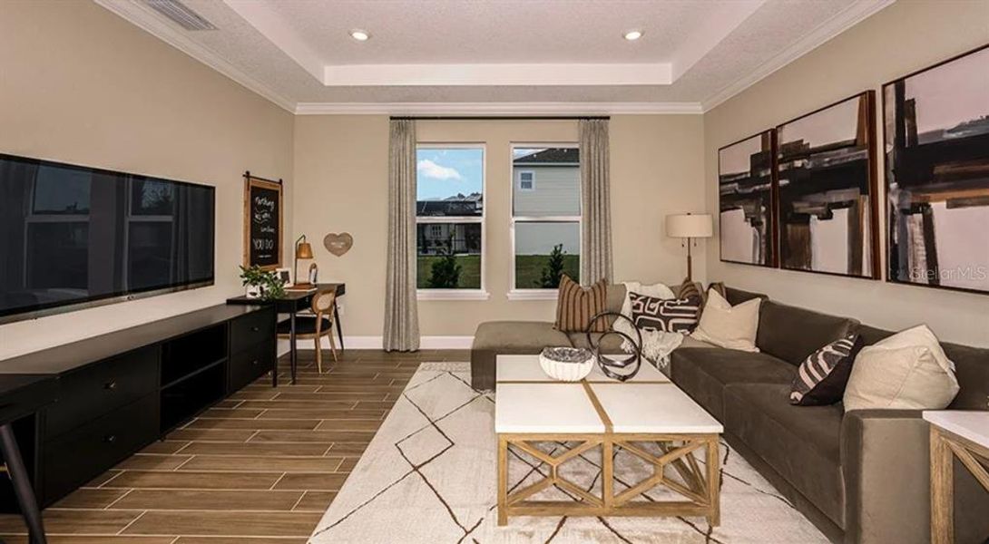 Furnished interior view inside a new home in Ardisia Park, New Smyrna Beach (Image 9).