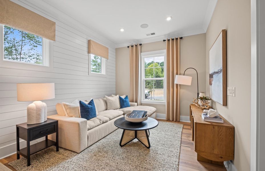 Furnished interior view inside a new home in Olmsted, Huntersville (Image 10). Furnished interior view inside a new home in Olmsted, Huntersville (Image 10).