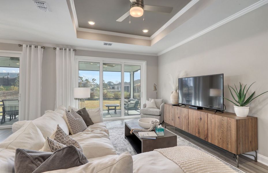 Furnished interior view inside a new home in Del Webb North Myrtle Beach, North Myrtle Beach (Image 9).
