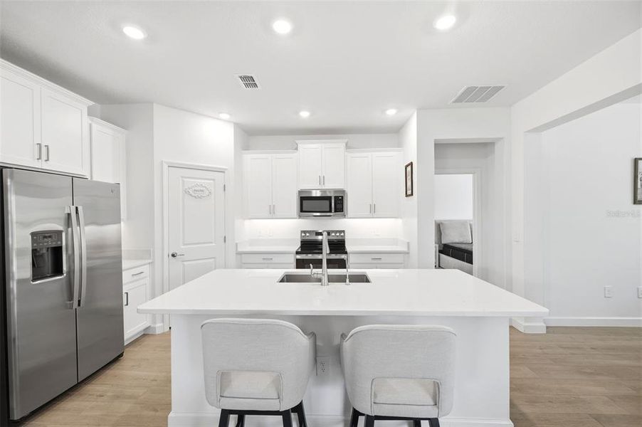Furnished interior view inside a new home in Angeline Active Adult, Land O' Lakes (Image 17).