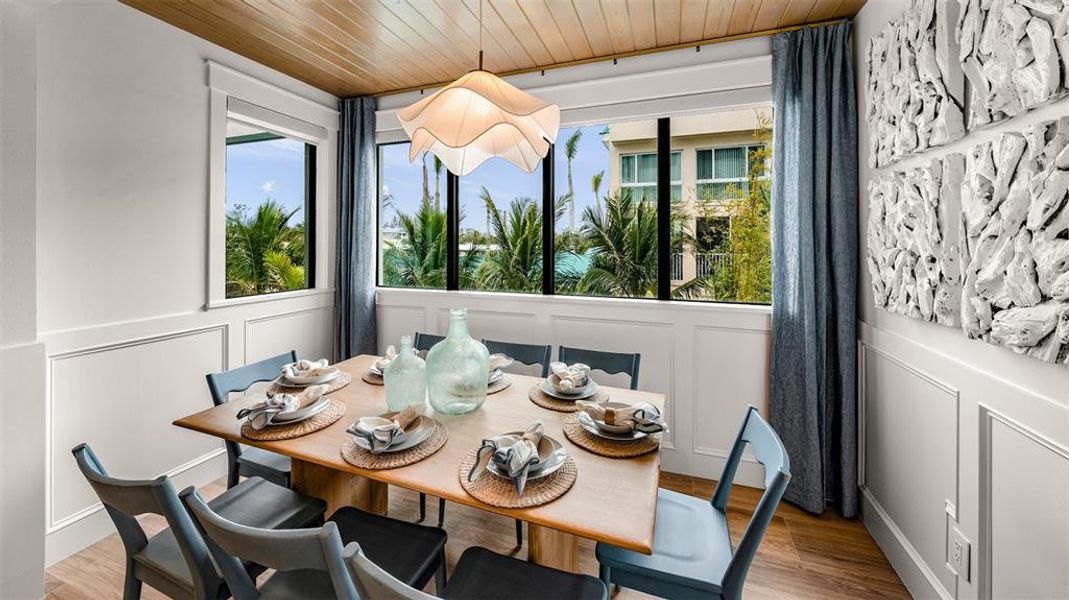Furnished interior view inside a new home in , Sarasota (Image 46).