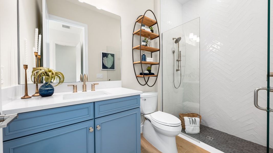 Furnished interior view inside a new home in Esplanade by the Islands, Naples (Image 15).