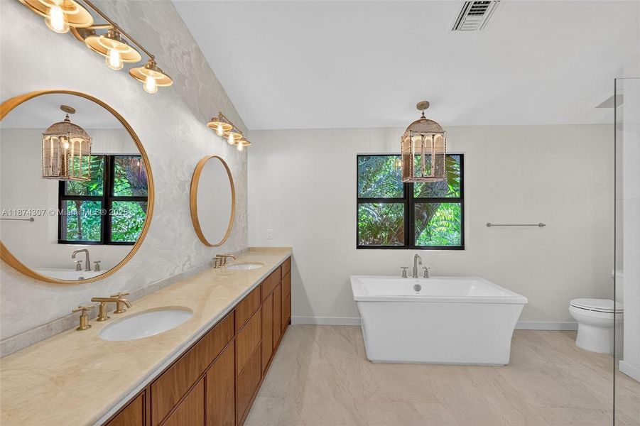 Furnished interior view inside a new home in , Miami (Image 9).