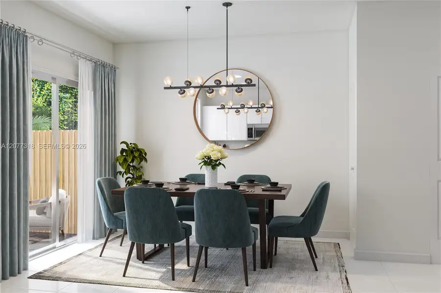 Furnished interior view inside a new home in , Florida City (Image 10).