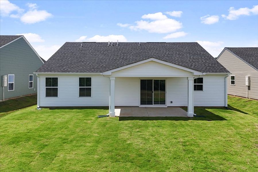 Exterior details and patio area of a home in Claiborne Ridge, Landrum (Image 3). Exterior details and patio area of a home in Claiborne Ridge, Landrum (Image 3).